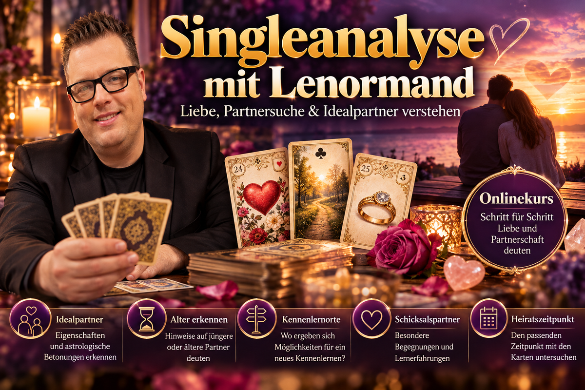 Singleanalyse mit Lenormand – Liebe, Partnersuche & Idealpartner verstehen