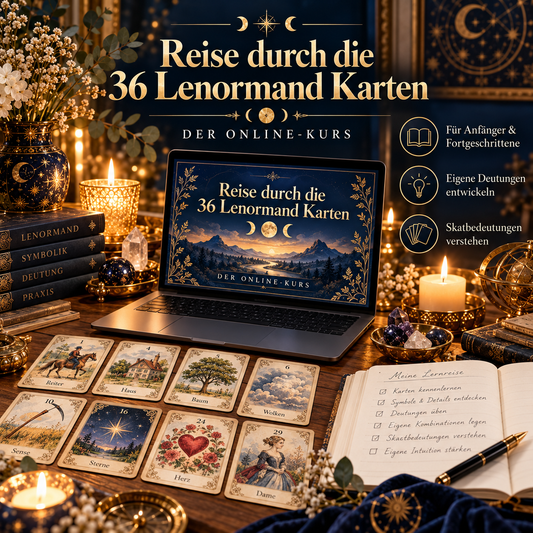 Reise durch die 36 Lenormand Karten - Geheimnisvolle Bedeutungen entschlüsselt