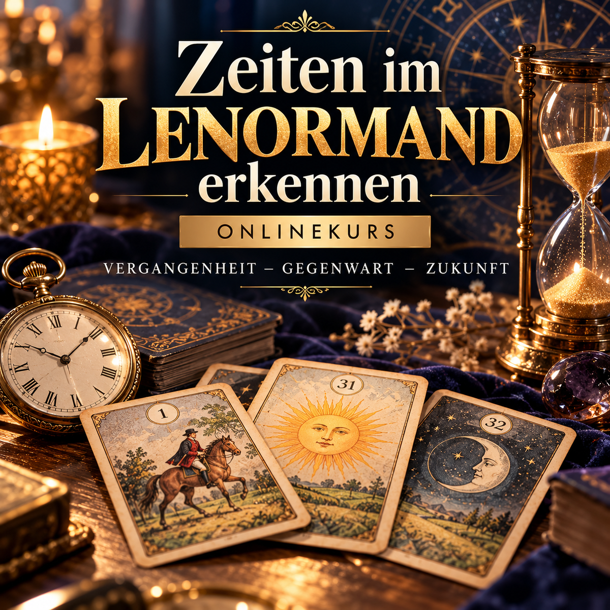 Zeiten im Lenormand erkennen – Vergangenheit – Gegenwart – Zukunft